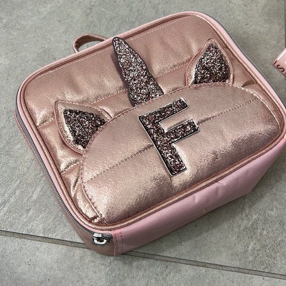 Rose Gold Unicorn Backpack and lunchbox Set - Picture 2 of 4